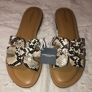 Snake skin sandals american eagle women’s size 7